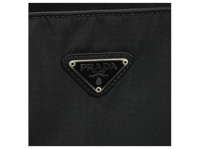 Prada Borsa Tote City in Nylon Tessuto Nero - vista 5