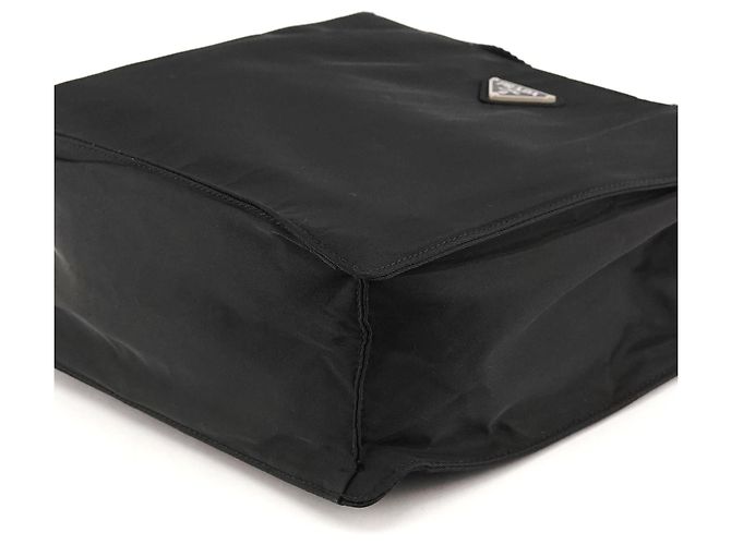 Prada Borsa Tote City in Nylon Tessuto Nero - vista 7
