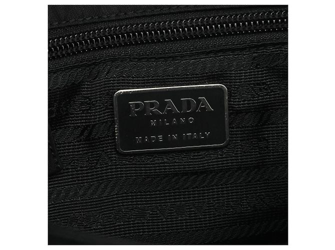 Prada Borsa Tote City in Nylon Tessuto Nero - vista 9