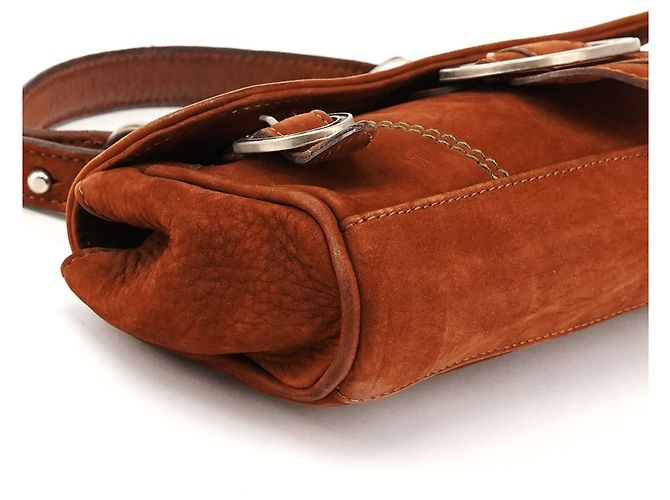 Dolce & Gabbana Borsa in camoscio marrone con fibbia - vista 8