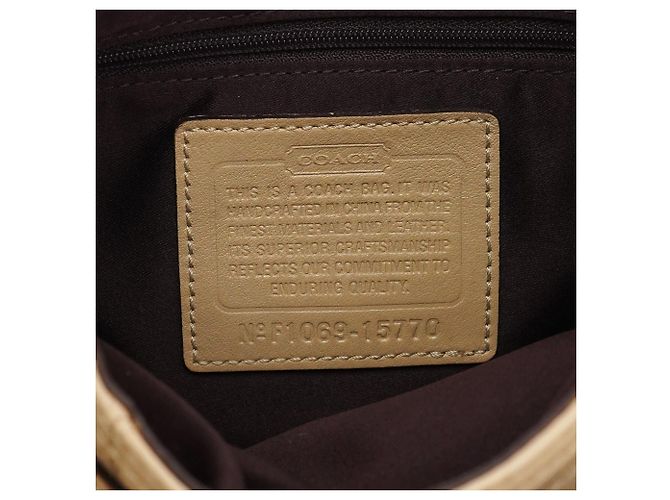 Coach 15770 Borsa a tracolla patchwork Madison Maggie Beige Gold - vista 12