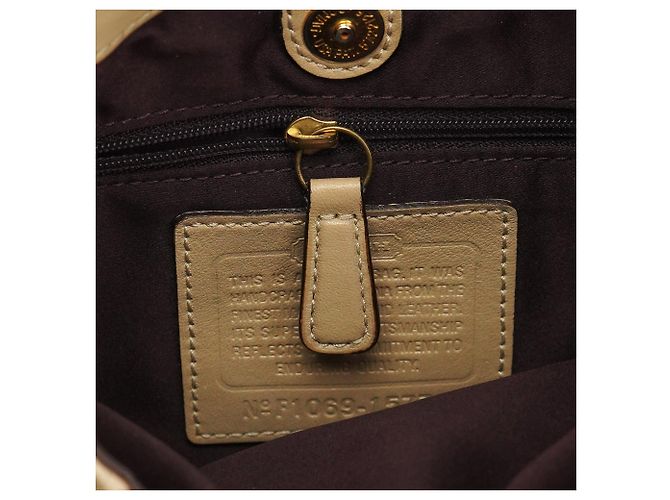 Coach 15770 Borsa a tracolla patchwork Madison Maggie Beige Gold - vista 13