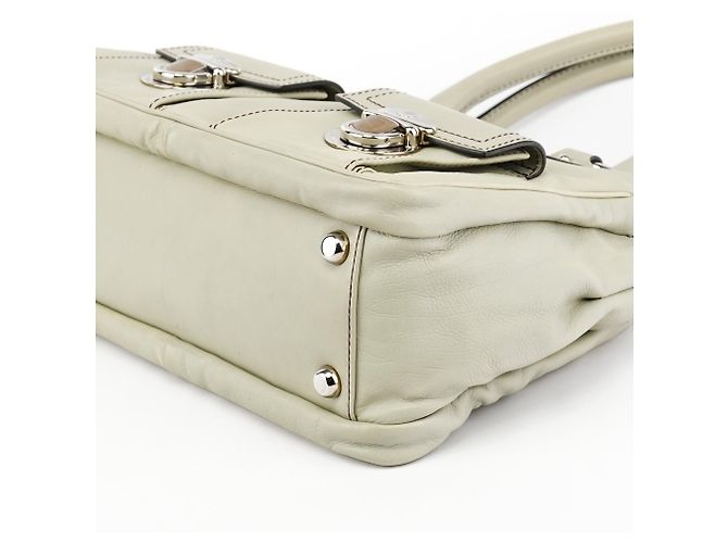 Marc Jacobs Borsa Tote Blake in pelle verde pallido - vista 9