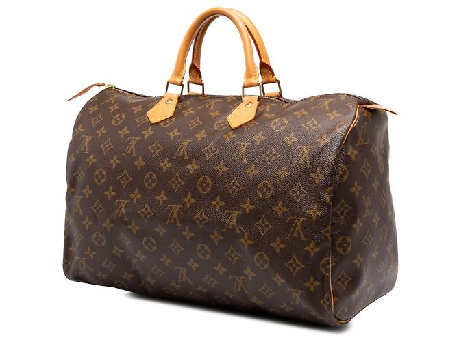 Borsa Boston Louis Vuitton Monogram Speedy 35 Marrone - vista 2