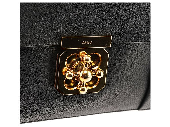 Chloé Borsa a tracolla Elsie in pelle nera - vista 6