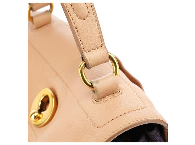 Yves Saint Laurent 283761 Borsa 2-Way Muse Two in pelle Beige Brown - vista 8