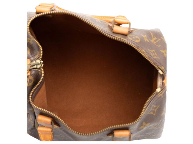 Borsa Boston Louis Vuitton Monogram Speedy 30 Marrone - vista 4