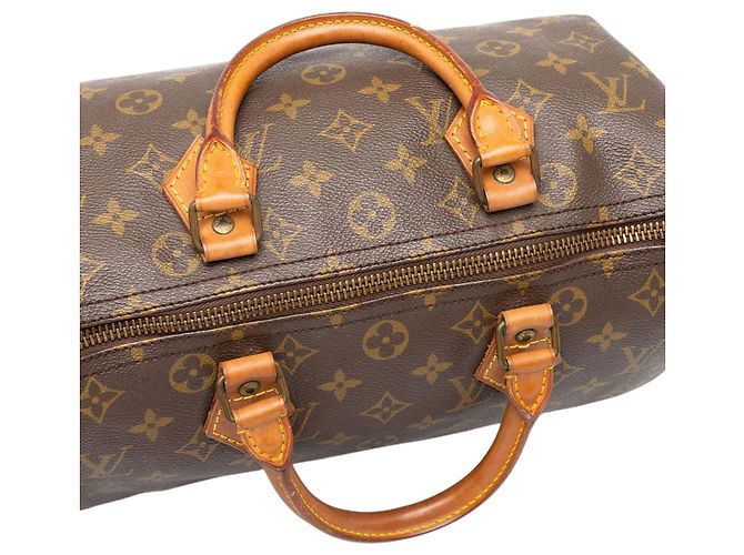 Borsa Boston Louis Vuitton Monogram Speedy 30 Marrone - vista 7