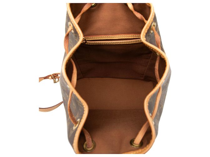 Zaino Louis Vuitton Monogram Montsouris PM Marrone - vista 4