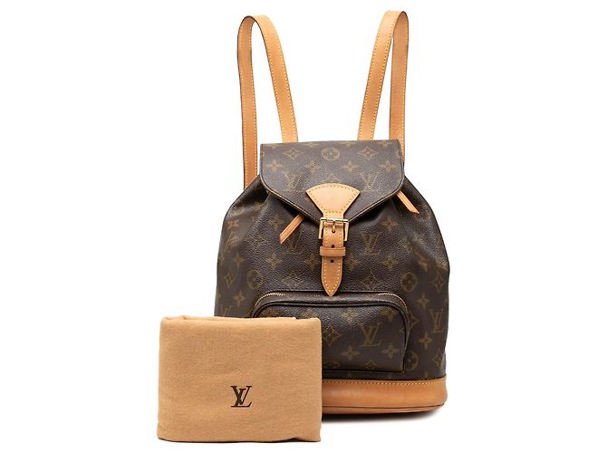 Zaino Louis Vuitton Monogram Montsouris PM Marrone - vista 7