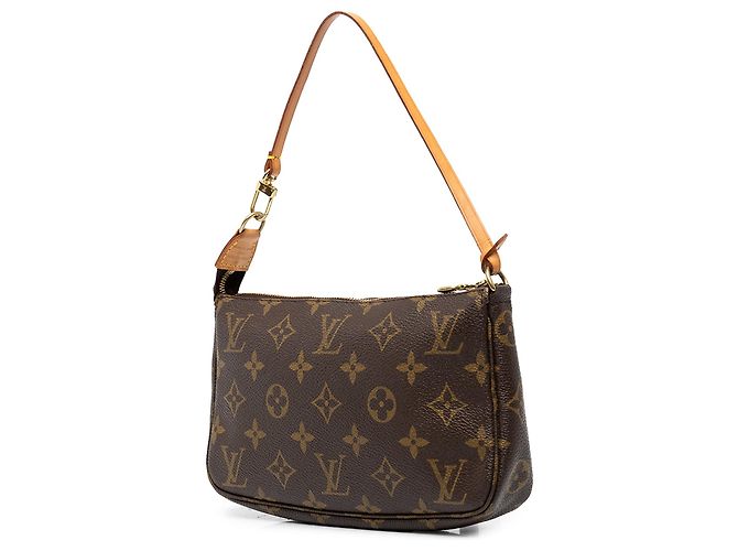 Borsa a tracolla Louis Vuitton Monogram Pochette Accessoires Marrone - vista 2