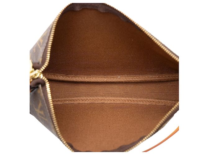 Borsa a tracolla Louis Vuitton Monogram Pochette Accessoires Marrone - vista 4