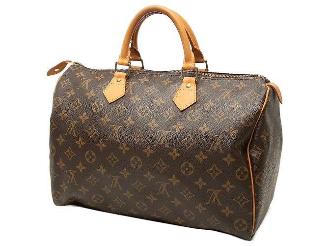 Borsa Boston Louis Vuitton Monogram Speedy 35 Marrone - vista 2