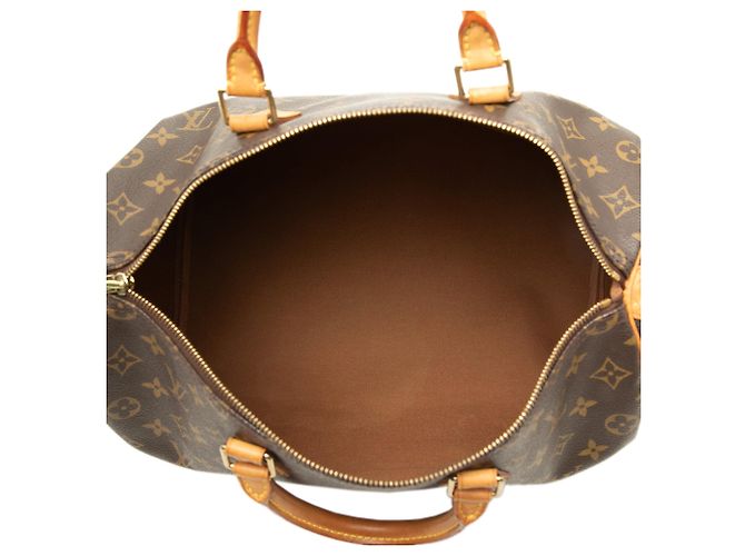 Borsa Boston Louis Vuitton Monogram Speedy 35 Marrone - vista 4