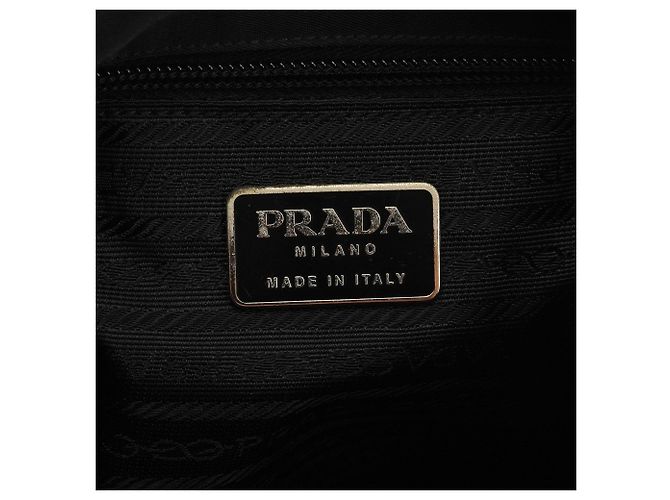 Prada Borsa a tracolla B8923 Black Tessuto Plex Nylon - vista 9