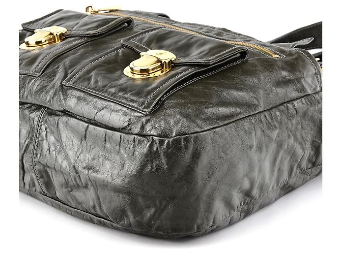 Marc Jacobs Borsa 2-Way multi-tasche in pelle verde scuro - vista 10