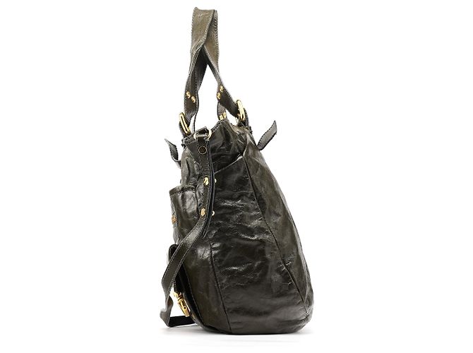 Marc Jacobs Borsa 2-Way multi-tasche in pelle verde scuro - vista 2