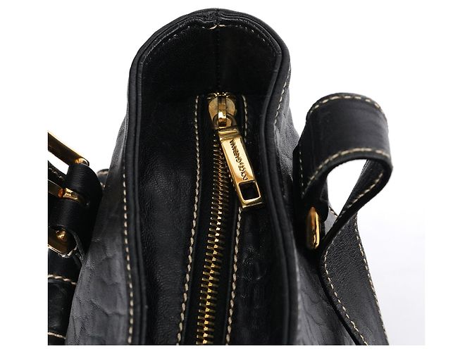 Dolce & Gabbana Borsa Tote in Pelle Nera con Tasche - vista 12