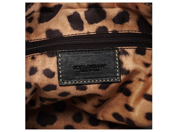 Dolce & Gabbana Borsa Tote in Pelle Nera con Tasche - vista 13