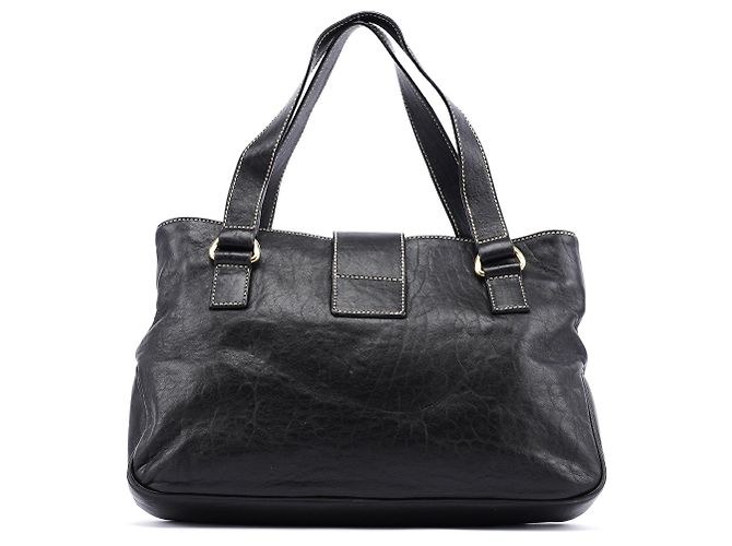 Dolce & Gabbana Borsa Tote in Pelle Nera con Tasche - vista 3