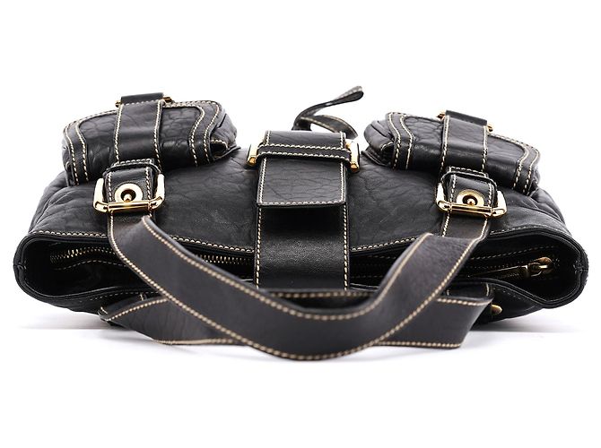 Dolce & Gabbana Borsa Tote in Pelle Nera con Tasche - vista 4