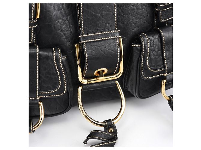 Dolce & Gabbana Borsa Tote in Pelle Nera con Tasche - vista 7