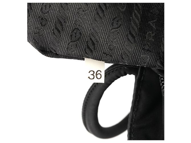 Prada Borsa Tote B3864 Black Tessuto City Nylon - vista 12