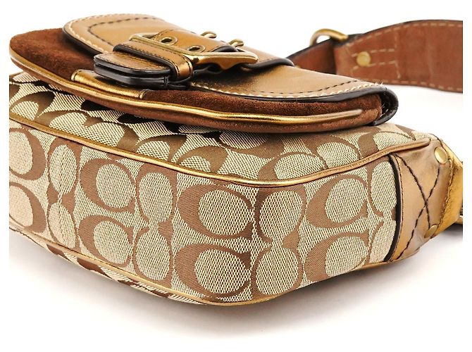 Coach Borsa a tracolla 1495 Beige Bronze Signature Soho - vista 10