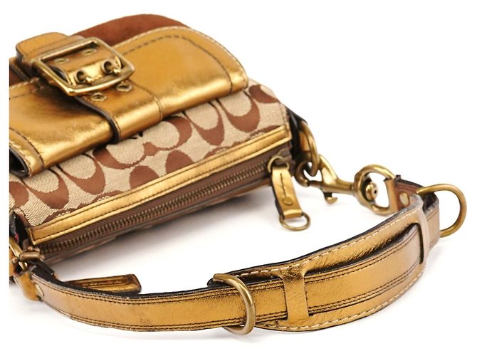 Coach Borsa a tracolla 1495 Beige Bronze Signature Soho - vista 11