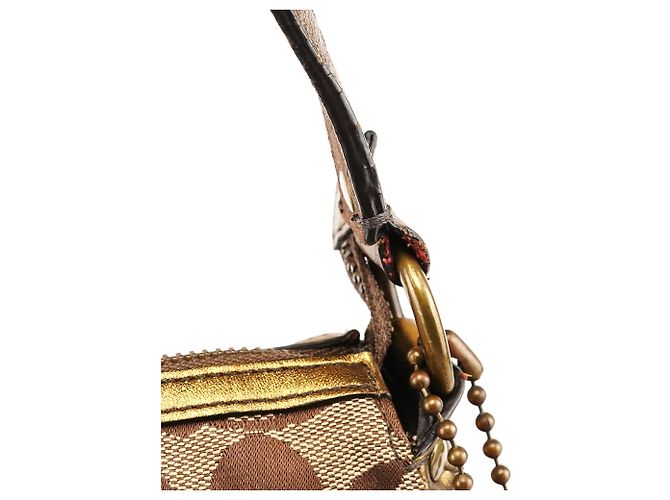 Coach Borsa a tracolla 1495 Beige Bronze Signature Soho - vista 12