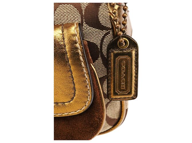 Coach Borsa a tracolla 1495 Beige Bronze Signature Soho - vista 6
