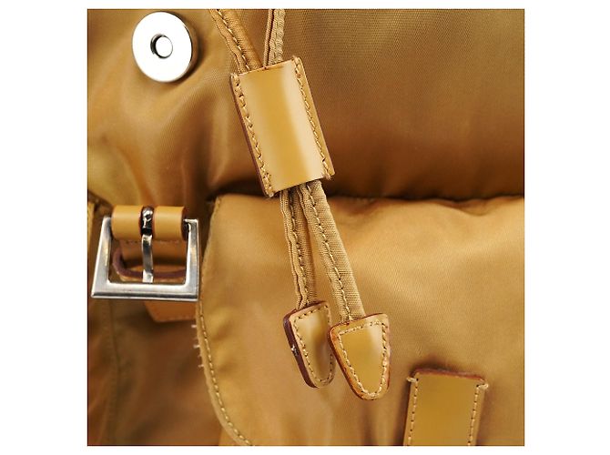 Prada B2811 Beige Tessuto Vela Nylon Rucksack - Ansicht 11