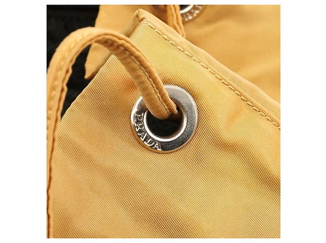 Prada B2811 Beige Tessuto Vela Nylon Rucksack - Ansicht 12
