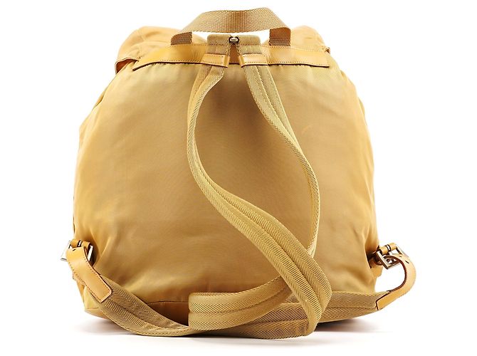 Prada B2811 Beige Tessuto Vela Nylon Rucksack - Ansicht 3