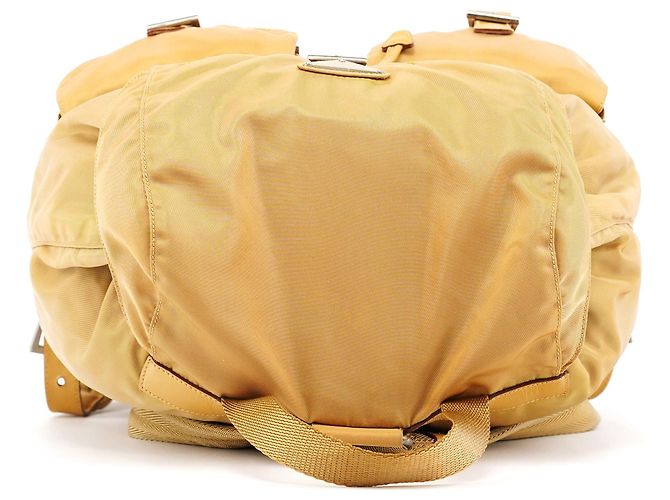 Prada B2811 Beige Tessuto Vela Nylon Rucksack - Ansicht 4