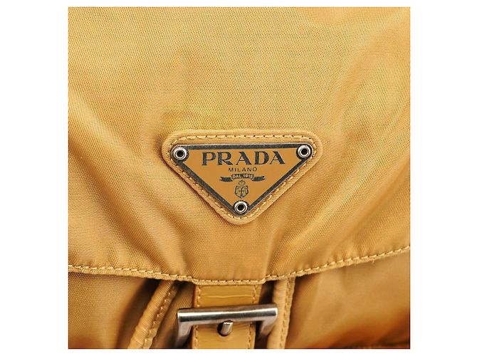 Prada B2811 Beige Tessuto Vela Nylon Rucksack - Ansicht 6