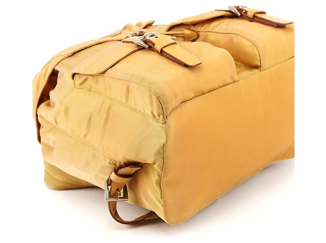 Prada B2811 Beige Tessuto Vela Nylon Rucksack - Ansicht 9