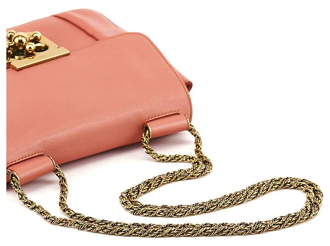 Chloé Borsa a tracolla 2-Way Elsie in pelle rosa - vista 9