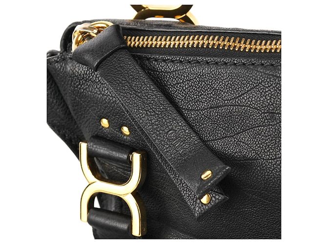 Chloé Borsa Marcie 2-Way in pelle nera - vista 8