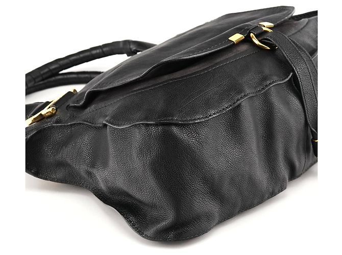Chloé Borsa Marcie 2-Way in pelle nera - vista 9