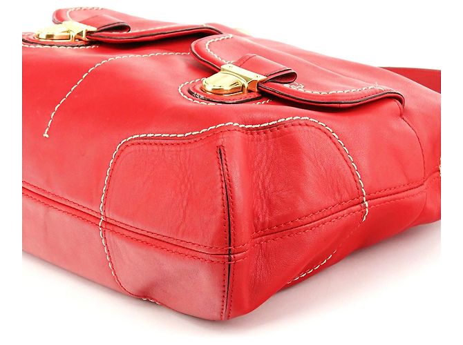 Coach 22423 Bolsa 2-Way Poppy Avery em couro vermelho - vista 10