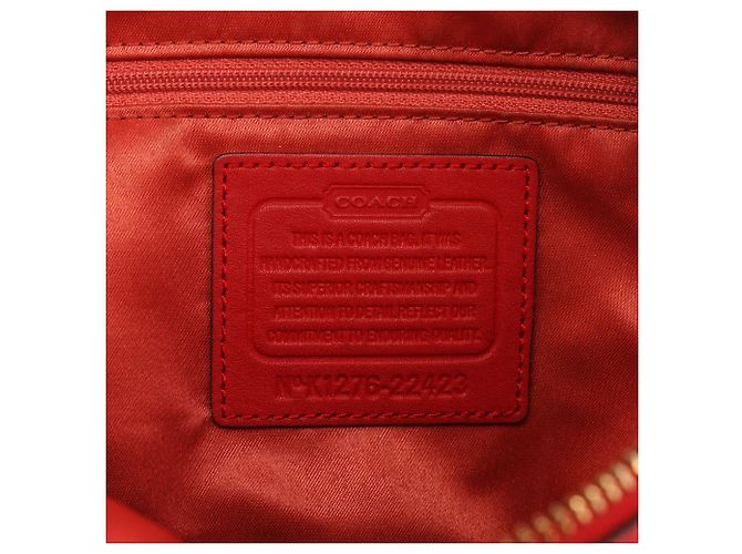 Coach 22423 Bolsa 2-Way Poppy Avery em couro vermelho - vista 13