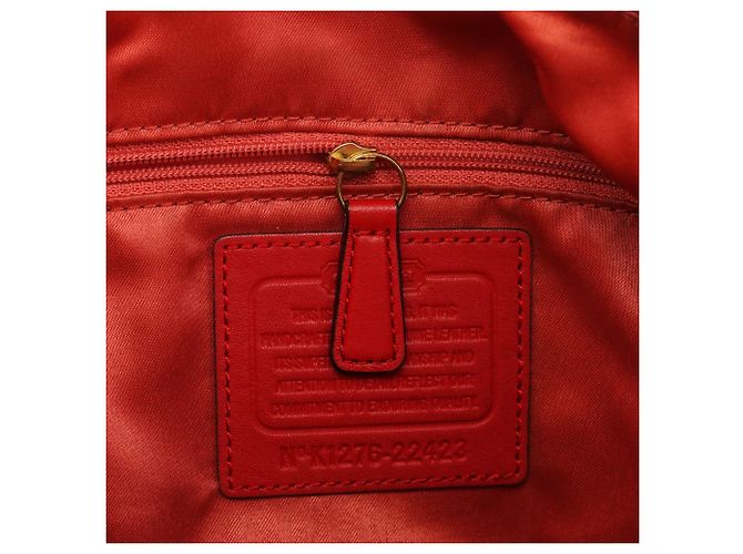 Coach 22423 Bolsa 2-Way Poppy Avery em couro vermelho - vista 14