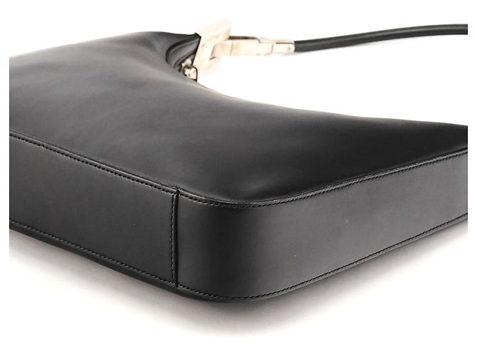 Gucci 001 3812 Borsa a tracolla in pelle nera - vista 9