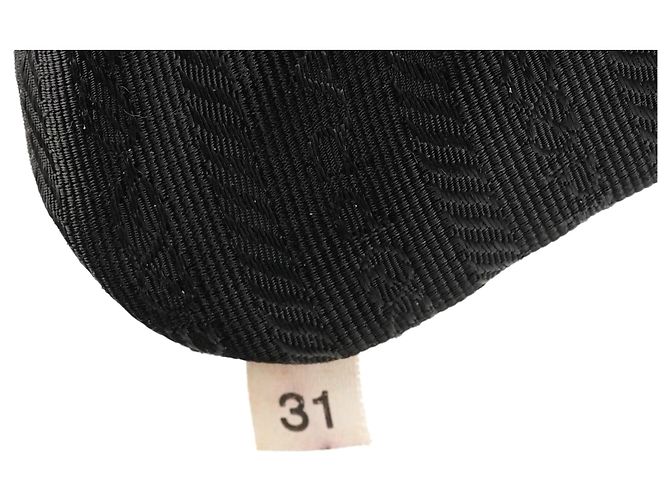 Prada Borsa Tote B8355 Black Tessuto Impuntu Nylon - vista 11