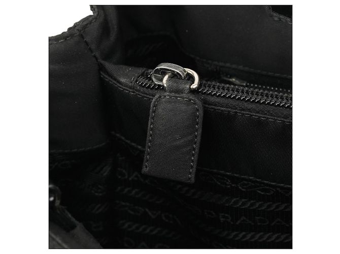 Prada Borsa Tote B8355 Black Tessuto Impuntu Nylon - vista 12