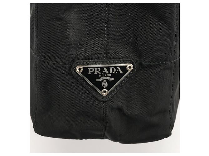 Prada Borsa Tote B8355 Black Tessuto Impuntu Nylon - vista 5