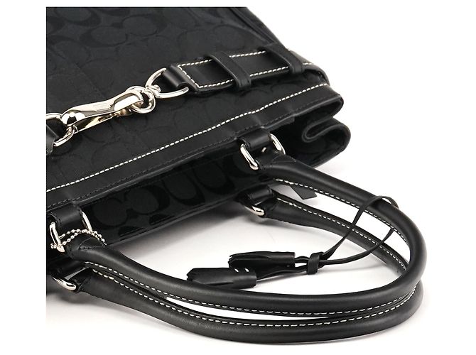 Coach Borsa Tote 8K07 Black Signature Hamptons - vista 10