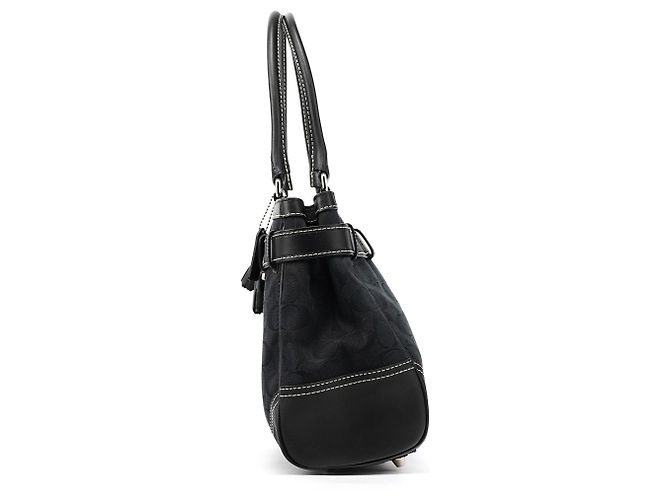 Coach Borsa Tote 8K07 Black Signature Hamptons - vista 2