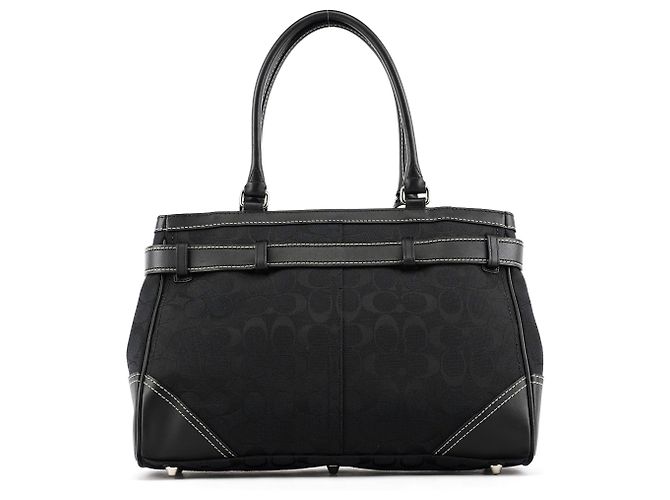 Coach Borsa Tote 8K07 Black Signature Hamptons - vista 3